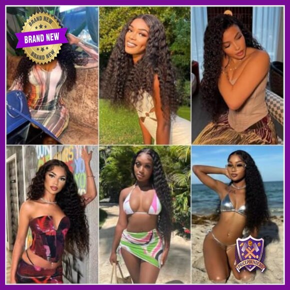 Brazilian Deep Wave Human Hair Bundles 3 Pack 14-18 Inch Virgin Hair main image 6